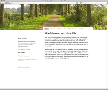 Website Esther Honkoop